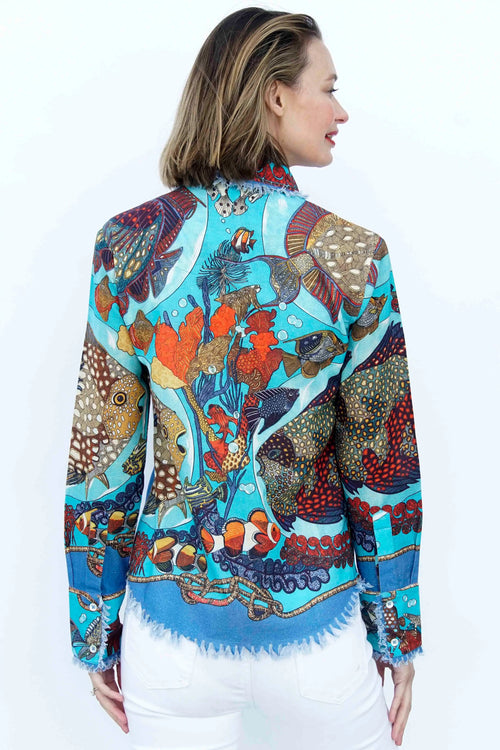 Cape Cod Tunic, Aquarium Print