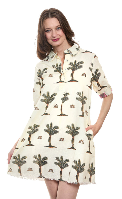 Chatham Palms Print Dress