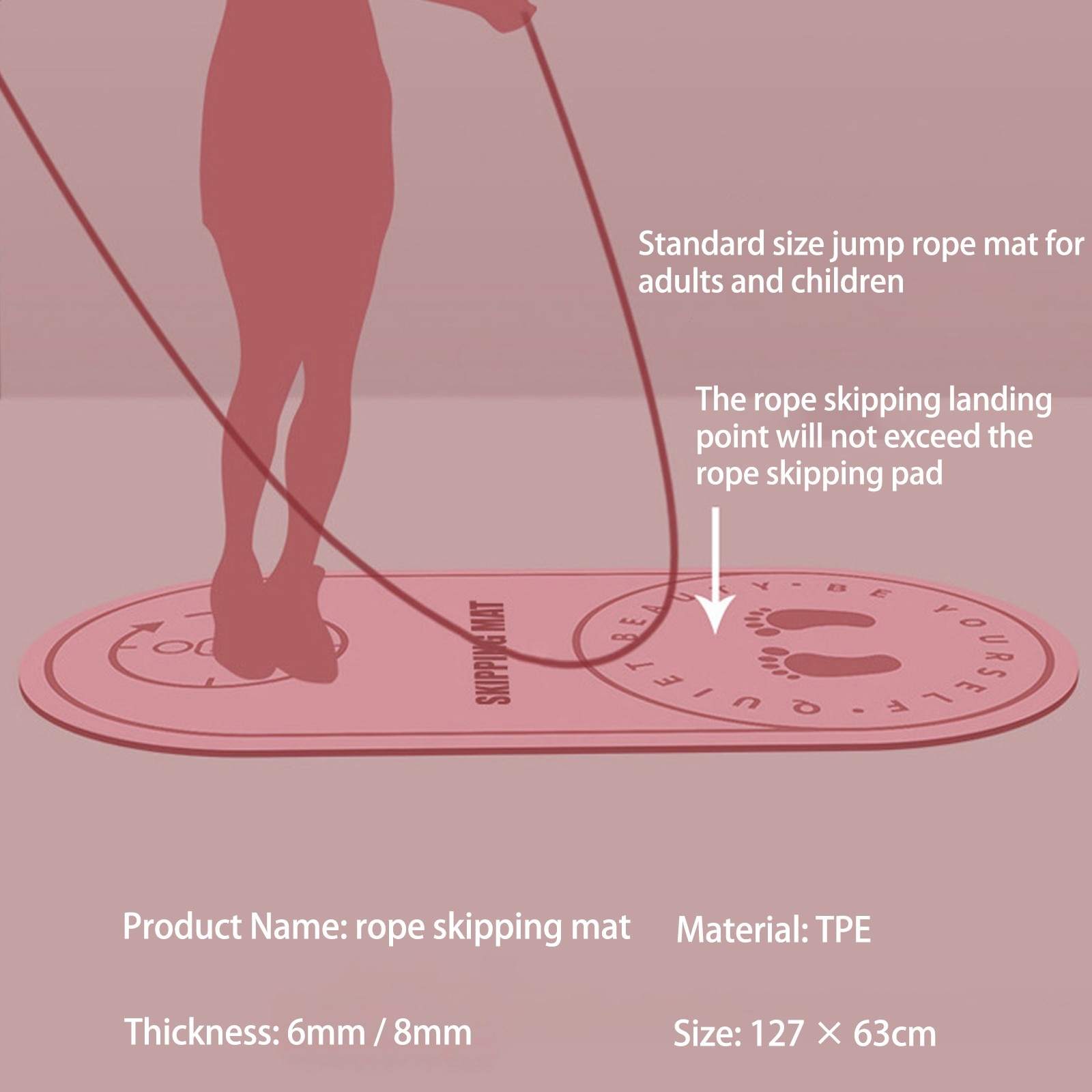 Jump Rope Exercise Mat