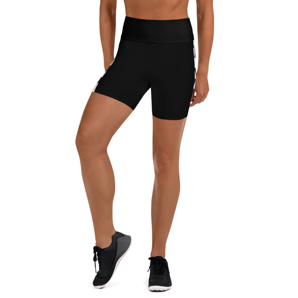 Checkered flag Yoga Shorts