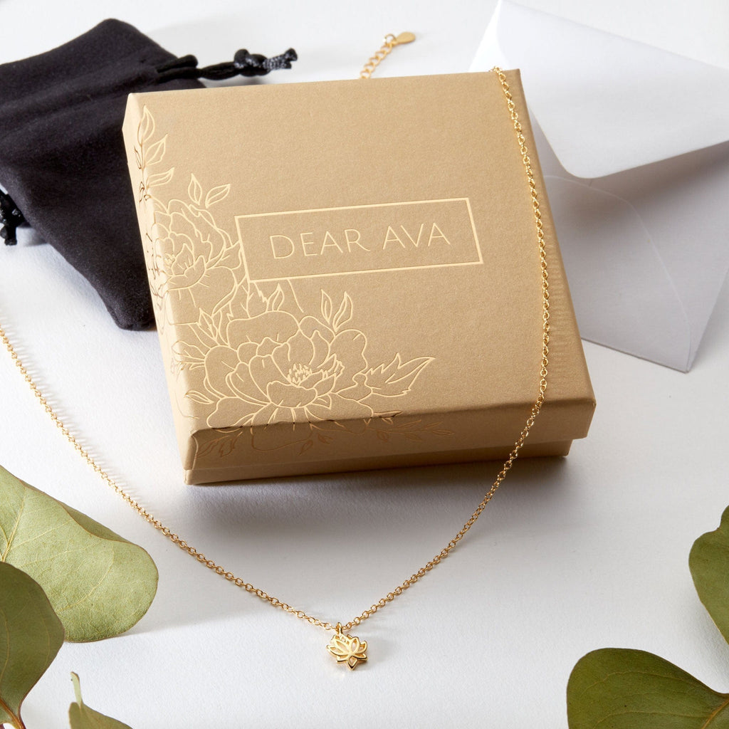 Christmas Gift for Yoga Teacher Lotus Necklace