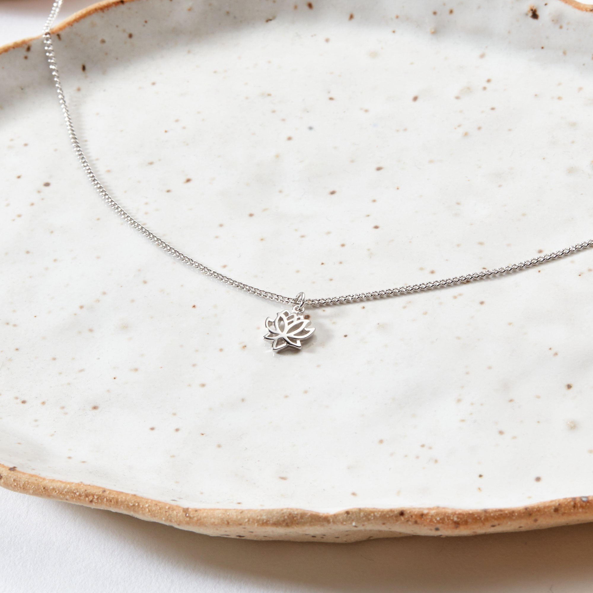Christmas Gift for Yoga Teacher Lotus Necklace