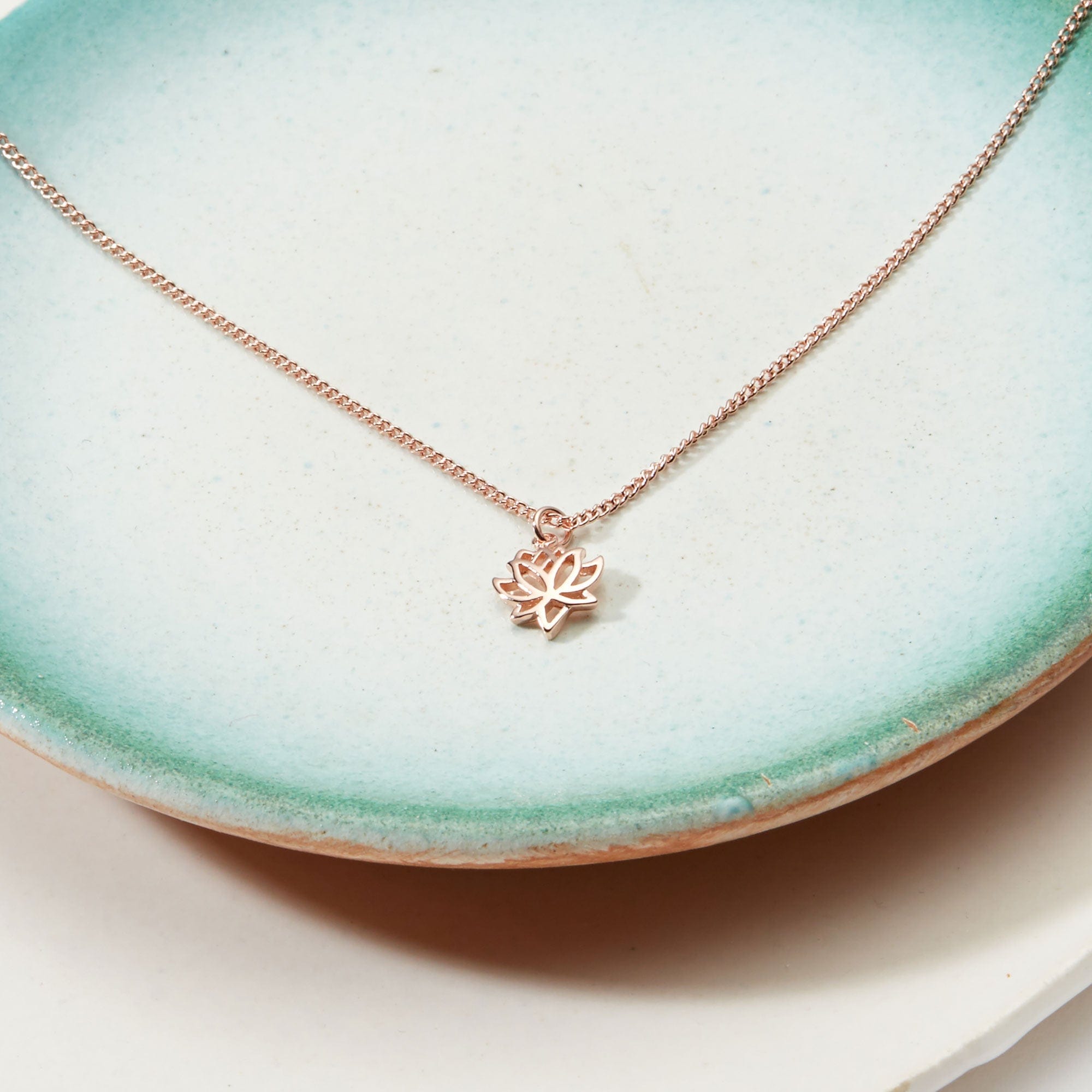 Christmas Gift for Yoga Teacher Lotus Necklace
