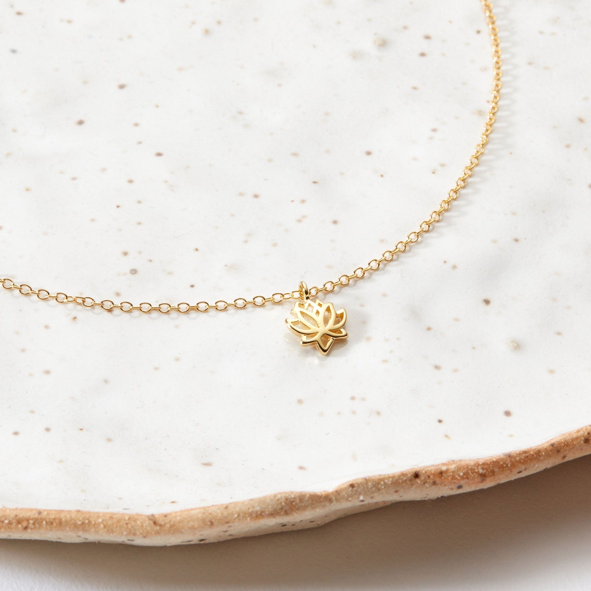 Christmas Gift for Yoga Teacher Lotus Necklace