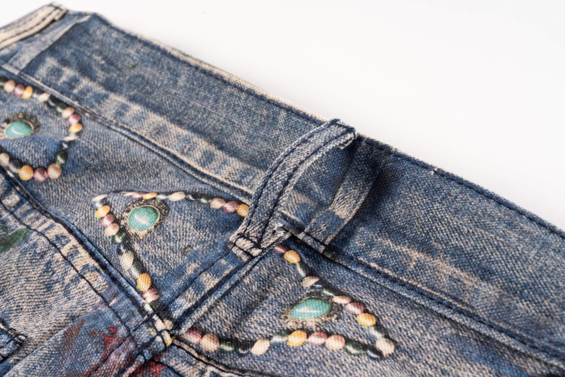 Acne Graffiti Distress Jeans