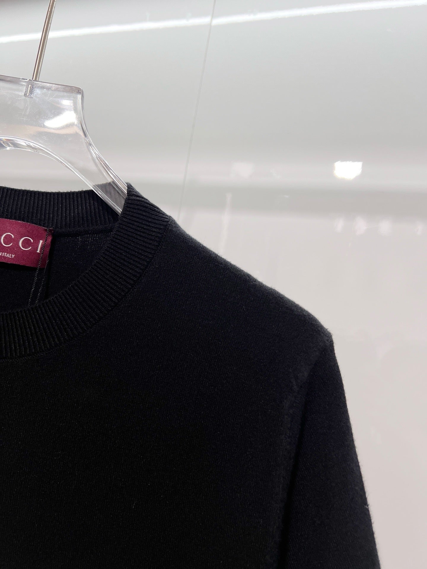 Gucci Crew Neck Embroidered Knit T-Shirt