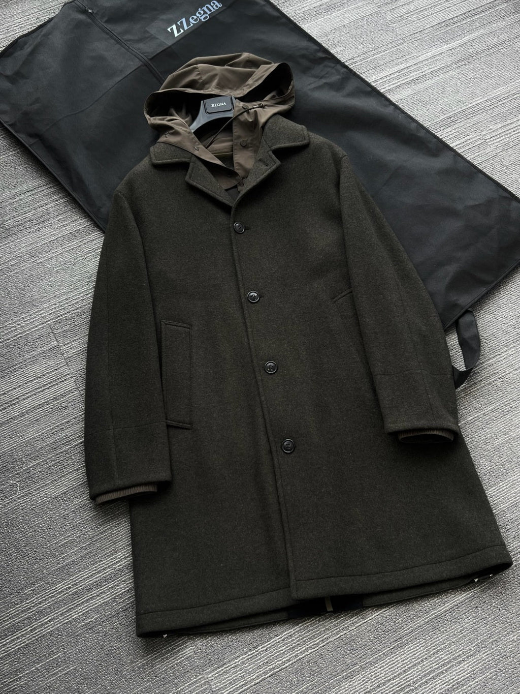 Zegna Men's Jerseywear Coar