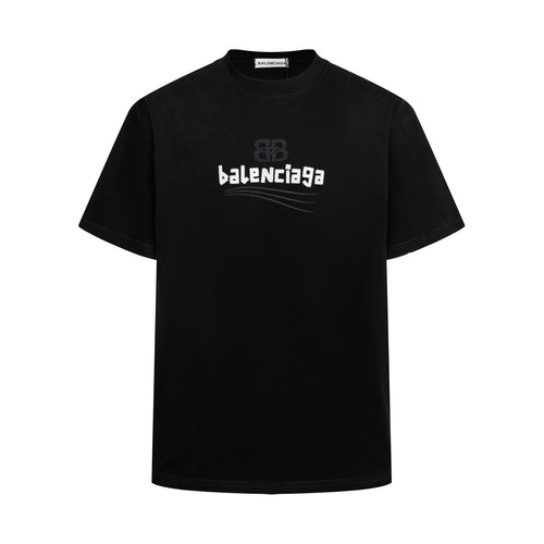 Balenciaga Wave Light-Reflecting Embroidered T-Shirt